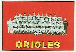 1967 Topps Baseball Cards      302     Baltimore Orioles TC